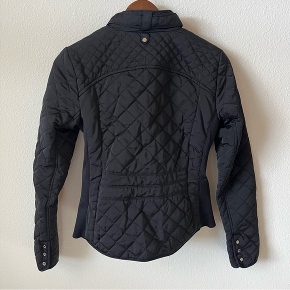 Zara Black Puffer Pocketed Zip Up Elegant Everyday Jacket Quilted Design - Picture 6 of 7